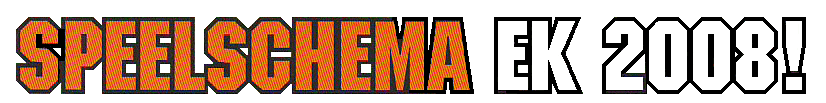 Speelschema EK 2008